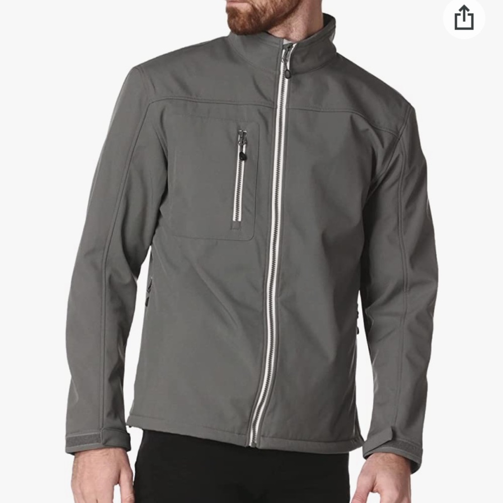 Clique Mens Fall winter Jacket Grey Softshell